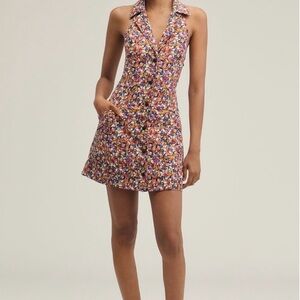 Maeve Floral Halter Neck Dress